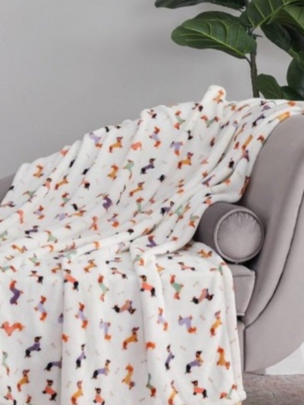 Dachshund Plush Throw Blanket